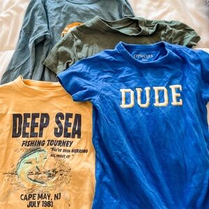 Crewcuts Kids Bundle - Graphic Tees in Blue, Yellow, and Green